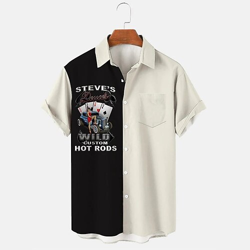 Men's Shirt Summer Hawaiian Shirt Graphic Shirt Graphic Car Turndown Black / White 3D Print Outdoor Street Short Sleeve 3D Print Button-Down Clothing Apparel Designer Casual Classic Hawaiian / Spring
Men's Shirt Summer Hawaiian Shirt Graphic Shirt Graphic Car Turndown Black / White 3D Print Outdoor Street Short Sleeve 3D Print Button-Down Clothing Apparel Designer Casual Classic Hawaiian / Spring
