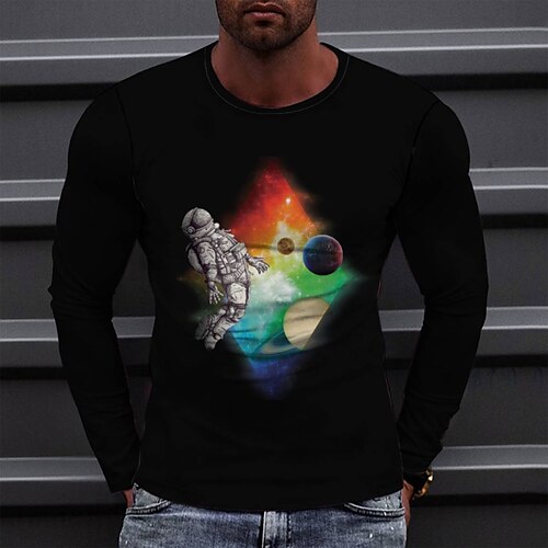 Men's T shirt Tee Tee Graphic Round Neck Black Long Sleeve 3D Print Casual Daily Print Tops Fashion Designer Comfortable Big and Tall
Men's T shirt Tee Tee Graphic Round Neck Black Long Sleeve 3D Print Casual Daily Print Tops Fashion Designer Comfortable Big and Tall