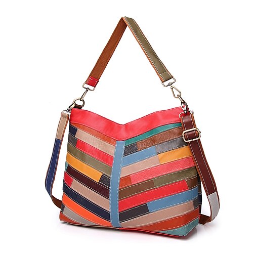 Women's Crossbody Bag Shoulder Bag Cowhide Zipper Geometric Daily Holiday Rainbow
Women's Crossbody Bag Shoulder Bag Cowhide Zipper Geometric Daily Holiday Rainbow