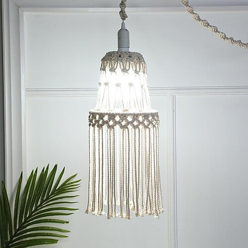 Macrame Lamp Shade Boho Hanging Pendant Light Cover Modern Office Bedroom Living Room Nursery Dorm Room Bohemian Home Decor
Macrame Lamp Shade Boho Hanging Pendant Light Cover Modern Office Bedroom Living Room Nursery Dorm Room Bohemian Home Decor