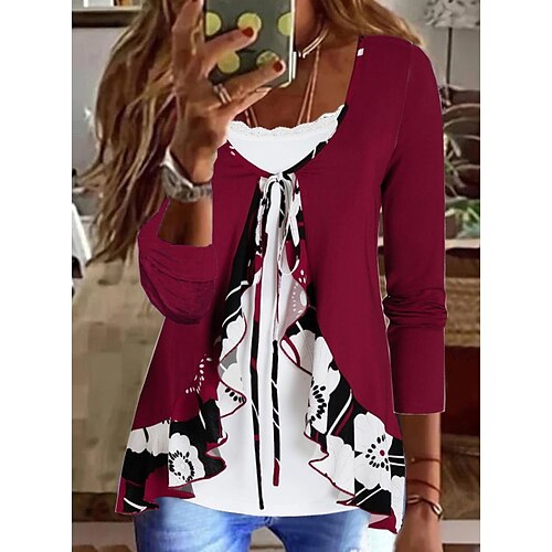 Women's Jumper Knit Print Solid Color Crewneck Minimalist Comfortable Office / Career Daily Fall Winter Red S M L
Women's Jumper Knit Print Solid Color Crewneck Minimalist Comfortable Office / Career Daily Fall Winter Red S M L