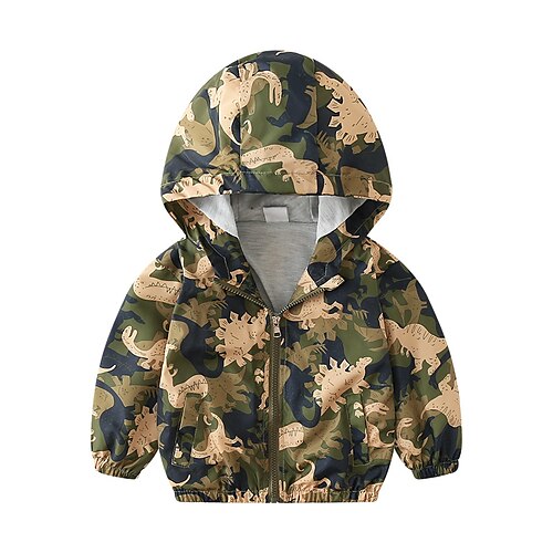 Kids Boys Jacket Coat Outerwear Dinosaur Long Sleeve Coat Cotton Basic Army Green Fall Spring 2-8 Years
Kids Boys Jacket Coat Outerwear Dinosaur Long Sleeve Coat Cotton Basic Army Green Fall Spring 2-8 Years