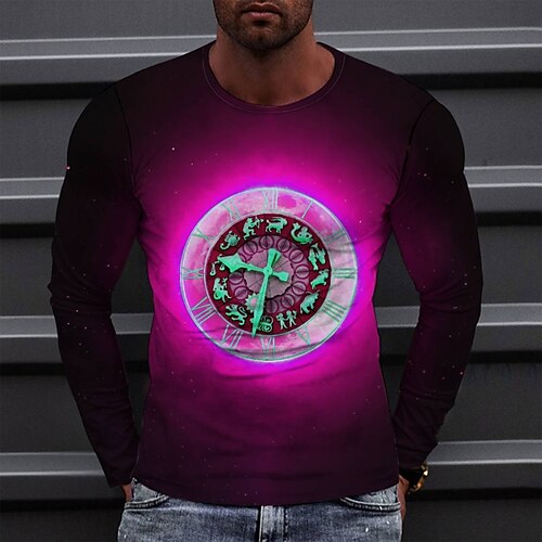 Men's T shirt Tee Tee Graphic Round Neck Green Blue Purple Red Long Sleeve 3D Print Casual Daily Print Tops Fashion Designer Comfortable Big and Tall
Men's T shirt Tee Tee Graphic Round Neck Green Blue Purple Red Long Sleeve 3D Print Casual Daily Print Tops Fashion Designer Comfortable Big and Tall