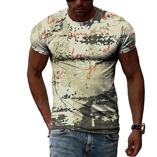Men's Unisex T shirt Tee Letter Graphic Prints Crew Neck Green Short Sleeve 3D Print Outdoor Street Print Tops Vintage Sports Casual Big and Tall / Summer / Summer
Men's Unisex T shirt Tee Letter Graphic Prints Crew Neck Green Short Sleeve 3D Print Outdoor Street Print Tops Vintage Sports Casual Big and Tall / Summer / Summer