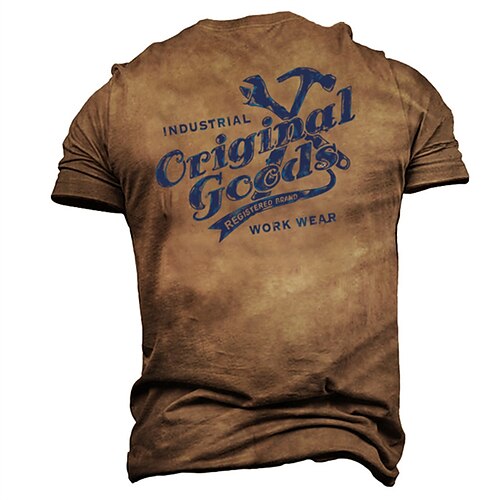 Men's Unisex T shirt Tee Letter Graphic Prints Crew Neck Brown Short Sleeve 3D Print Outdoor Street Print Tops Vintage Sports Designer Casual / Summer / Summer
Men's Unisex T shirt Tee Letter Graphic Prints Crew Neck Brown Short Sleeve 3D Print Outdoor Street Print Tops Vintage Sports Designer Casual / Summer / Summer