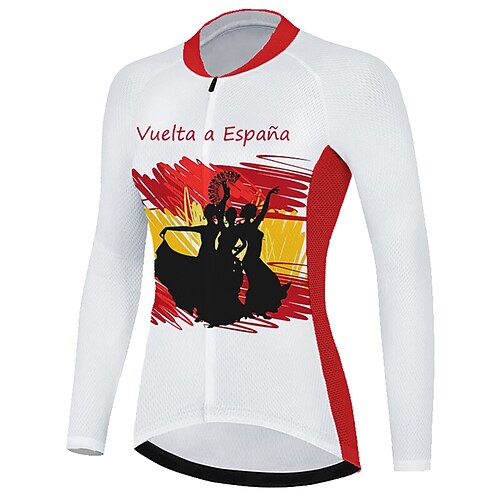 21Grams Women's Cycling Jersey Long Sleeve Bike Top with 3 Rear Pockets Mountain Bike MTB Road Bike Cycling Quick Dry Moisture Wicking White Graphic Patterned Sports Clothing Apparel / Stretchy
21Grams Women's Cycling Jersey Long Sleeve Bike Top with 3 Rear Pockets Mountain Bike MTB Road Bike Cycling Quick Dry Moisture Wicking White Graphic Patterned Sports Clothing Apparel / Stretchy