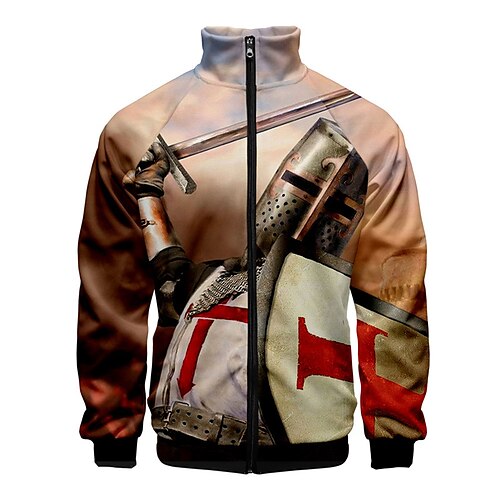 Men's Unisex Zip Up Sweatshirt Jacket Graphic Prints Zipper Print Sports Outdoor Daily Sports 3D Print Designer Casual General Hoodies Sweatshirts Brown
Men's Unisex Zip Up Sweatshirt Jacket Graphic Prints Zipper Print Sports Outdoor Daily Sports 3D Print Designer Casual General Hoodies Sweatshirts Brown