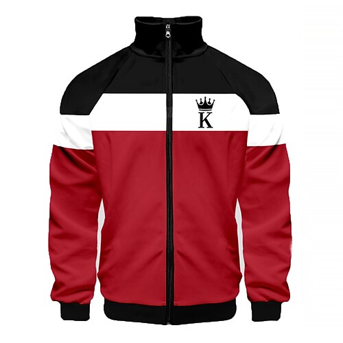 Men's Unisex Zip Up Sweatshirt Jacket Color Block Graphic Prints Zipper Print Sports Outdoor Daily Sports 3D Print Designer Casual Hoodies Sweatshirts Red
Men's Unisex Zip Up Sweatshirt Jacket Color Block Graphic Prints Zipper Print Sports Outdoor Daily Sports 3D Print Designer Casual Hoodies Sweatshirts Red