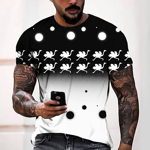 Men's T shirt Tee Tee Graphic Round Neck Black Short Sleeve 3D Print Casual Daily 3D Print Tops Fashion Cool Designer Comfortable / Summer / Summer
Men's T shirt Tee Tee Graphic Round Neck Black Short Sleeve 3D Print Casual Daily 3D Print Tops Fashion Cool Designer Comfortable / Summer / Summer