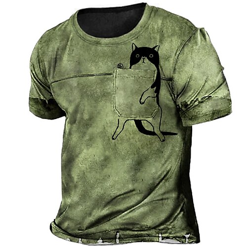 Men's Unisex T shirt Tee 3D Print Graphic Prints Animal Crew Neck Street Daily Print Short Sleeve Tops Designer Casual Big and Tall Pocket Green Blue Gray / Summer
Men's Unisex T shirt Tee 3D Print Graphic Prints Animal Crew Neck Street Daily Print Short Sleeve Tops Designer Casual Big and Tall Pocket Green Blue Gray / Summer