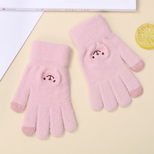 Kid's Gloves Warm Winter Gloves Gift Daily Solid / Plain Color Polyester Acrylic Fibers Simple 1 Pair
Kid's Gloves Warm Winter Gloves Gift Daily Solid / Plain Color Polyester Acrylic Fibers Simple 1 Pair