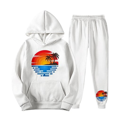 Kids Boys Hoodie Pants HoodieSet Clothing Set 2 Pieces Long Sleeve White Coconut Tree Print Street Sports Vacation Fashion Comfort Cool Daily 3-12 Years
Kids Boys Hoodie Pants HoodieSet Clothing Set 2 Pieces Long Sleeve White Coconut Tree Print Street Sports Vacation Fashion Comfort Cool Daily 3-12 Years