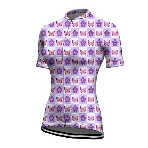 21Grams Women's Cycling Jersey Short Sleeve Bike Top with 3 Rear Pockets Mountain Bike MTB Road Bike Cycling Quick Dry Moisture Wicking Purple Butterfly Floral Botanical Sports Clothing Apparel
21Grams Women's Cycling Jersey Short Sleeve Bike Top with 3 Rear Pockets Mountain Bike MTB Road Bike Cycling Quick Dry Moisture Wicking Purple Butterfly Floral Botanical Sports Clothing Apparel