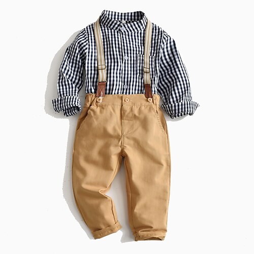 Kids Boys Shirt Pants Clothing Set 2 Pieces Long Sleeve Multi color Plaid Gentle 2-6 Years
Kids Boys Shirt Pants Clothing Set 2 Pieces Long Sleeve Multi color Plaid Gentle 2-6 Years