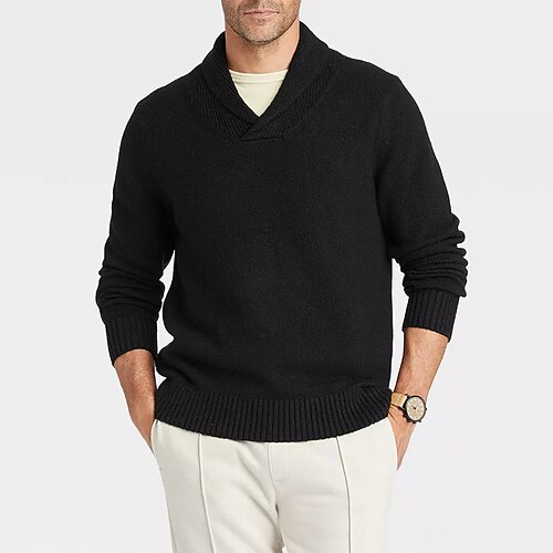 Men's Sweater Pullover Sweater Jumper Ribbed Knit Cropped Knitted Solid Color V Neck Basic Stylish Outdoor Daily Clothing Apparel Winter Fall Black Wine S M L
Men's Sweater Pullover Sweater Jumper Ribbed Knit Cropped Knitted Solid Color V Neck Basic Stylish Outdoor Daily Clothing Apparel Winter Fall Black Wine S M L