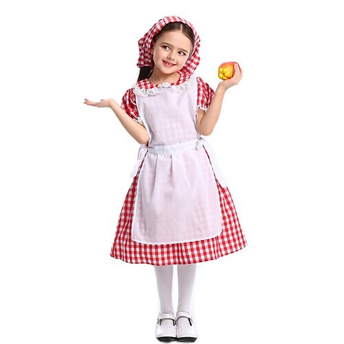Kids Little Girls' Oktoberfest / Beer Cosplay Costume Dress Plaid A Line Dress Vacation Red Asymmetrical Short Sleeve Beautiful Costume Dresses Halloween Spring Summer Regular Fit 2-8 Years
Kids Little Girls' Oktoberfest / Beer Cosplay Costume Dress Plaid A Line Dress Vacation Red Asymmetrical Short Sleeve Beautiful Costume Dresses Halloween Spring Summer Regular Fit 2-8 Years