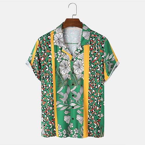 Men's Shirt 3D Print Floral Turndown Street Casual Button-Down Print Short Sleeves Tops Designer Casual Fashion Breathable Green / Summer
Men's Shirt 3D Print Floral Turndown Street Casual Button-Down Print Short Sleeves Tops Designer Casual Fashion Breathable Green / Summer