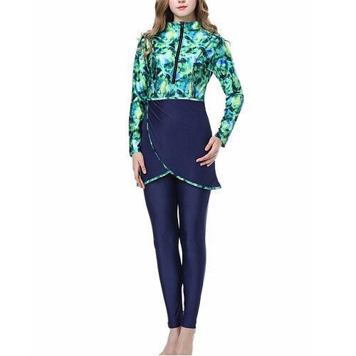 Women's Burkini Hijab Swimsuit Full Coverage UPF50 Long Sleeve Bathing Suit 3-Piece Modest Swimwear Swimming Beach Water Sports Printed Spring Summer Autumn
Women's Burkini Hijab Swimsuit Full Coverage UPF50 Long Sleeve Bathing Suit 3-Piece Modest Swimwear Swimming Beach Water Sports Printed Spring Summer Autumn