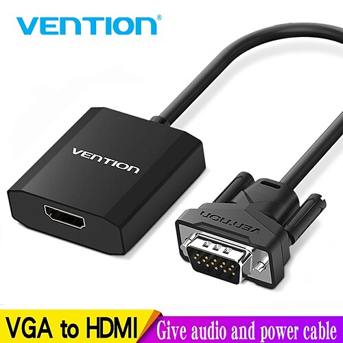 

Vention VGA to HDMI Converter 1080P Male to Female Digital Analog Adapter for Laptop HDTV Projector HDMI VGA