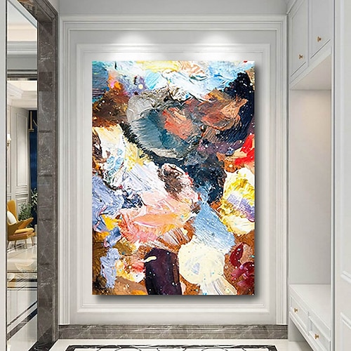 Oil Painting Handmade Hand Painted Wall Art Abstract Modern Blue Purple Colors Heavy Oils Home Decoration Decor Stretched Frame Ready to Hang
Oil Painting Handmade Hand Painted Wall Art Abstract Modern Blue Purple Colors Heavy Oils Home Decoration Decor Stretched Frame Ready to Hang