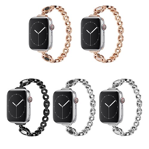 1PC Smart Watch Band Compatible with Apple iWatch Series 8 7 6 5 4 3 2 1 SE Metal Band for iWatch Smartwatch Strap Wristband Alloy Breathable Rugged
1PC Smart Watch Band Compatible with Apple iWatch Series 8 7 6 5 4 3 2 1 SE Metal Band for iWatch Smartwatch Strap Wristband Alloy Breathable Rugged