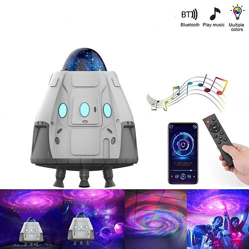 Space Capsule Star Projection Light Bluetooth Galaxy Projector Night Light LED Atmosphere Light Children's Holiday Gift
Space Capsule Star Projection Light Bluetooth Galaxy Projector Night Light LED Atmosphere Light Children's Holiday Gift