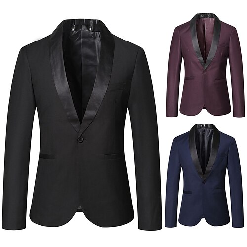 Men's Blazer Sport Jacket Sport Coat Breathable Quick Dry Formal Party Evening Single Breasted Asymmetrical Formal Jacket Outerwear Color Block Quick Dry Wine Navy Blue Black / Winter / Fall / Winter
Men's Blazer Sport Jacket Sport Coat Breathable Quick Dry Formal Party Evening Single Breasted Asymmetrical Formal Jacket Outerwear Color Block Quick Dry Wine Navy Blue Black / Winter / Fall / Winter