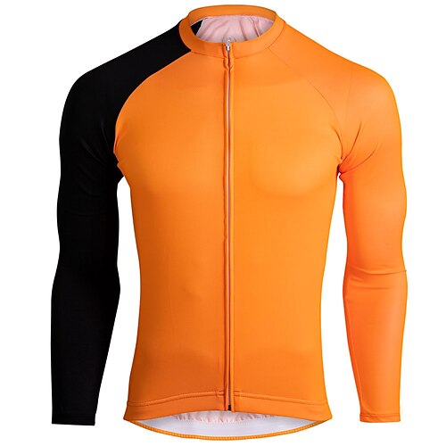 21Grams Men's Cycling Jersey Long Sleeve Bike Top with 3 Rear Pockets Mountain Bike MTB Road Bike Cycling Breathable Quick Dry Moisture Wicking Reflective Strips Orange Color Block Polyester Spandex
21Grams Men's Cycling Jersey Long Sleeve Bike Top with 3 Rear Pockets Mountain Bike MTB Road Bike Cycling Breathable Quick Dry Moisture Wicking Reflective Strips Orange Color Block Polyester Spandex