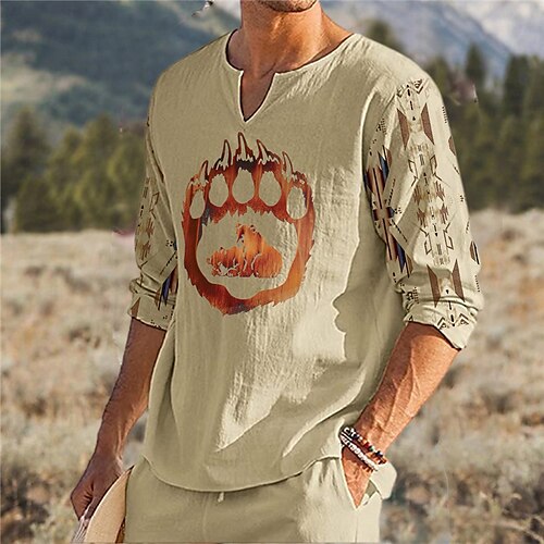 Men's Unisex T shirt Tee Animal Graphic Prints Paw V Neck Khaki Long Sleeve 3D Print Outdoor Street Print Tops Basic Sports Designer Casual
Men's Unisex T shirt Tee Animal Graphic Prints Paw V Neck Khaki Long Sleeve 3D Print Outdoor Street Print Tops Basic Sports Designer Casual