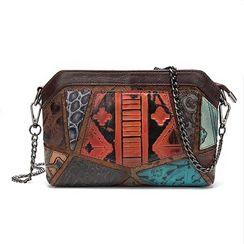Per donna Borsa a tracolla Pelle di nappa Cuoio Giornaliero Cerniera Fantasia geometrica Floreale Arcobaleno
Per donna Borsa a tracolla Pelle di nappa Cuoio Giornaliero Cerniera Fantasia geometrica Floreale Arcobaleno