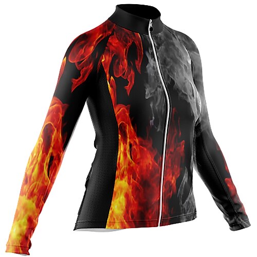Women's Cycling Jersey Long Sleeve Bike Jersey with 3 Rear Pockets Mountain Bike MTB Road Bike Cycling Breathable Ultraviolet Resistant Quick Dry Black Red Polyester Sports Clothing Apparel
Women's Cycling Jersey Long Sleeve Bike Jersey with 3 Rear Pockets Mountain Bike MTB Road Bike Cycling Breathable Ultraviolet Resistant Quick Dry Black Red Polyester Sports Clothing Apparel