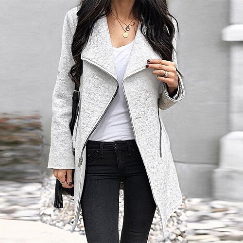 Women's Winter Coat Windproof Warm Outdoor Street Daily Vacation Zipper Zipper Lapel Chic & Modern Street Style Stars Regular Fit Outerwear Long Sleeve Winter Fall Navy Black Wine S M L XL
Women's Winter Coat Windproof Warm Outdoor Street Daily Vacation Zipper Zipper Lapel Chic & Modern Street Style Stars Regular Fit Outerwear Long Sleeve Winter Fall Navy Black Wine S M L XL