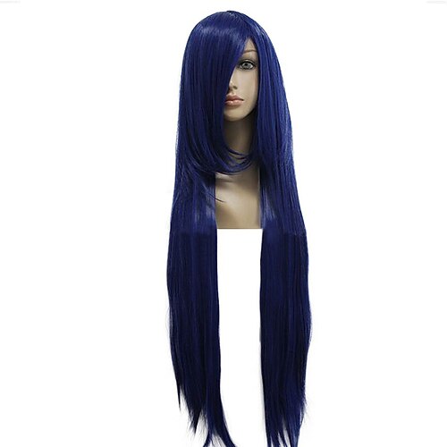 Synthetic Wig Straight With Bangs Machine Made Wig Very Long Blue Synthetic Hair Women's Cosplay Party Fashion Blue / Daily Wear / Party / Evening
Synthetic Wig Straight With Bangs Machine Made Wig Very Long Blue Synthetic Hair Women's Cosplay Party Fashion Blue / Daily Wear / Party / Evening