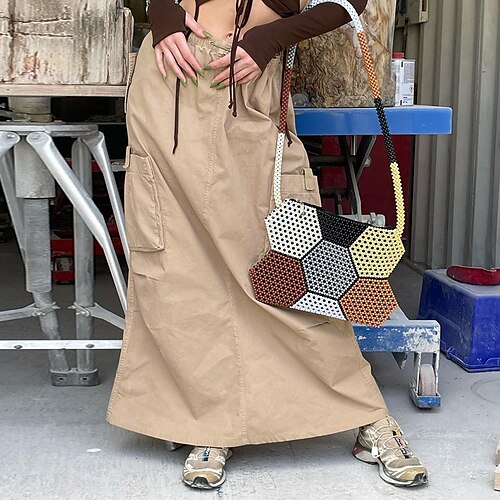 Damen Rock A-Linie Cargo-Rock Arbeitsröcke Maxi Baumwolle Khaki Röcke Sommer Patchwork Tasche Kordelzug Modisch Strassenmode Täglich Verabredung S M L
Damen Rock A-Linie Cargo-Rock Arbeitsröcke Maxi Baumwolle Khaki Röcke Sommer Patchwork Tasche Kordelzug Modisch Strassenmode Täglich Verabredung S M L