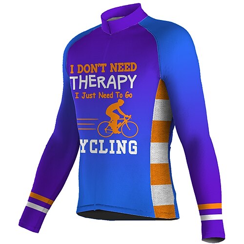 21Grams Men's Cycling Jersey Long Sleeve Bike Top with 3 Rear Pockets Mountain Bike MTB Road Bike Cycling Breathable Quick Dry Moisture Wicking Reflective Strips Purple Graphic Polyester Spandex
21Grams Men's Cycling Jersey Long Sleeve Bike Top with 3 Rear Pockets Mountain Bike MTB Road Bike Cycling Breathable Quick Dry Moisture Wicking Reflective Strips Purple Graphic Polyester Spandex