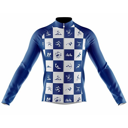 Men's Cycling Jersey Long Sleeve Bike Jersey with 3 Rear Pockets Mountain Bike MTB Road Bike Cycling Cycling Breathable Ultraviolet Resistant Quick Dry Navy Polyester Sports Clothing Apparel
Men's Cycling Jersey Long Sleeve Bike Jersey with 3 Rear Pockets Mountain Bike MTB Road Bike Cycling Cycling Breathable Ultraviolet Resistant Quick Dry Navy Polyester Sports Clothing Apparel