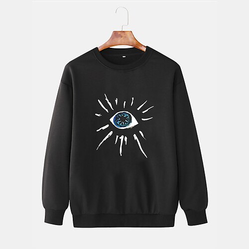 Men's Pullover Hoodie Sweatshirt Graphic Patterned Eye Print Sports Outdoor Daily Sports Hot Stamping Designer Basic Hoodies Sweatshirts Black
Men's Pullover Hoodie Sweatshirt Graphic Patterned Eye Print Sports Outdoor Daily Sports Hot Stamping Designer Basic Hoodies Sweatshirts Black