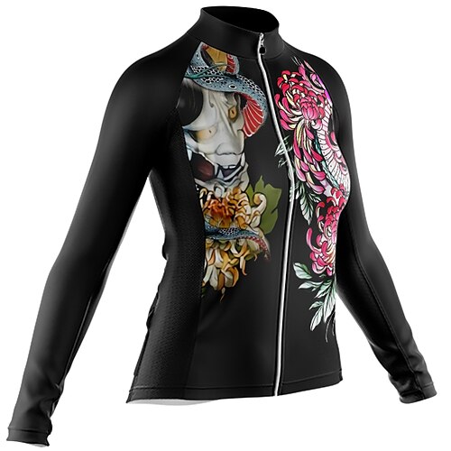 Women's Cycling Jersey Long Sleeve Bike Jersey with 3 Rear Pockets Mountain Bike MTB Road Bike Cycling Cycling Breathable Ultraviolet Resistant Quick Dry Black Polyester Sports Clothing Apparel
Women's Cycling Jersey Long Sleeve Bike Jersey with 3 Rear Pockets Mountain Bike MTB Road Bike Cycling Cycling Breathable Ultraviolet Resistant Quick Dry Black Polyester Sports Clothing Apparel