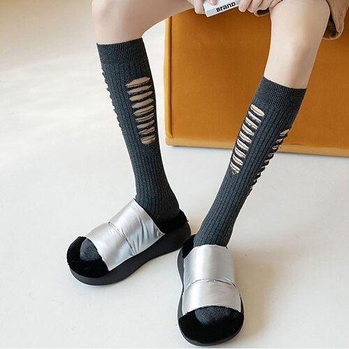 Women's 1 Pair Stockings Socks Casual Socks Comfort Cotton Solid Colored Casual Daily Vacation Medium Fall Winter Black Gray
Women's 1 Pair Stockings Socks Casual Socks Comfort Cotton Solid Colored Casual Daily Vacation Medium Fall Winter Black Gray