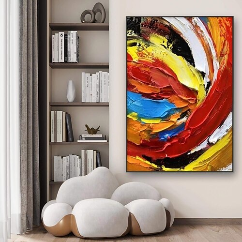 Handmade Hand Painted Oil Painting Wall Art Modern Abstract Red Yellow Painting Home Decoration Decor Rolled Canvas No Frame Unstretched
Handmade Hand Painted Oil Painting Wall Art Modern Abstract Red Yellow Painting Home Decoration Decor Rolled Canvas No Frame Unstretched
