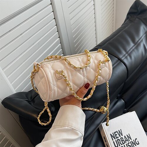 Women's Shoulder Bag Handbag PU Leather Zipper Chain Solid Color Party / Evening Shopping Daily Black Red Apricot Beige
Women's Shoulder Bag Handbag PU Leather Zipper Chain Solid Color Party / Evening Shopping Daily Black Red Apricot Beige