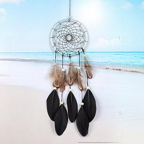 ms6815 new silver leather black big floating dream catcher home crafts ornaments car feather wind chimes
ms6815 new silver leather black big floating dream catcher home crafts ornaments car feather wind chimes