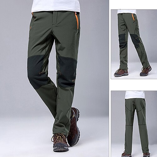 Men's Hiking Pants Trousers Fleece Lined Pants Softshell Pants Winter Outdoor Thermal Warm Windproof Breathable Water Resistant Pants / Trousers Bottoms Zipper Pocket Elastic Waist ArmyGreen Black
Men's Hiking Pants Trousers Fleece Lined Pants Softshell Pants Winter Outdoor Thermal Warm Windproof Breathable Water Resistant Pants / Trousers Bottoms Zipper Pocket Elastic Waist ArmyGreen Black