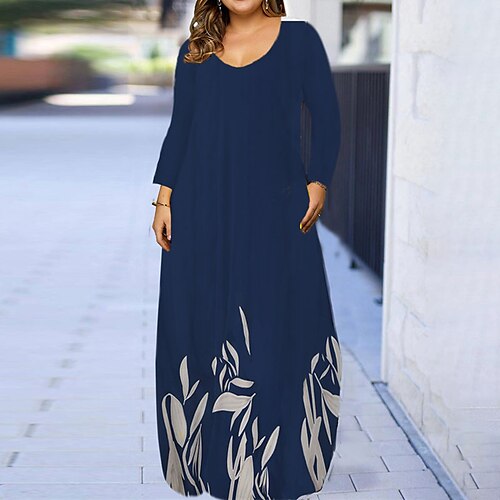 Women's Plus Size Casual Dress Floral U Neck Print Long Sleeve Fall Winter Casual Vintage Maxi long Dress Causal Daily Dress
Women's Plus Size Casual Dress Floral U Neck Print Long Sleeve Fall Winter Casual Vintage Maxi long Dress Causal Daily Dress