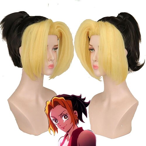 Cosplay Wig Makio Demon Slayer Anime & Comic Straight With Ponytail Machine Made Wig 16 inch Synthetic Hair Men's Adjustable Mixed Color / Party / Evening
Cosplay Wig Makio Demon Slayer Anime & Comic Straight With Ponytail Machine Made Wig 16 inch Synthetic Hair Men's Adjustable Mixed Color / Party / Evening