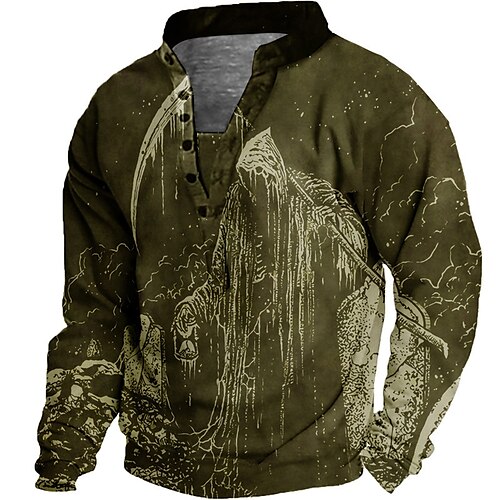 Men's Unisex Sweatshirt Pullover Button Up Hoodie Army Green Black Standing Collar Graphic Prints Print Casual Daily Sports 3D Print Streetwear Designer Casual Spring Fall Clothing Apparel Hoodies
Men's Unisex Sweatshirt Pullover Button Up Hoodie Army Green Black Standing Collar Graphic Prints Print Casual Daily Sports 3D Print Streetwear Designer Casual Spring Fall Clothing Apparel Hoodies