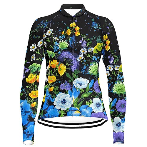 21Grams Women's Cycling Jersey Long Sleeve Bike Top with 3 Rear Pockets Mountain Bike MTB Road Bike Cycling Quick Dry Moisture Wicking Black Floral Botanical Sports Clothing Apparel / Stretchy
21Grams Women's Cycling Jersey Long Sleeve Bike Top with 3 Rear Pockets Mountain Bike MTB Road Bike Cycling Quick Dry Moisture Wicking Black Floral Botanical Sports Clothing Apparel / Stretchy