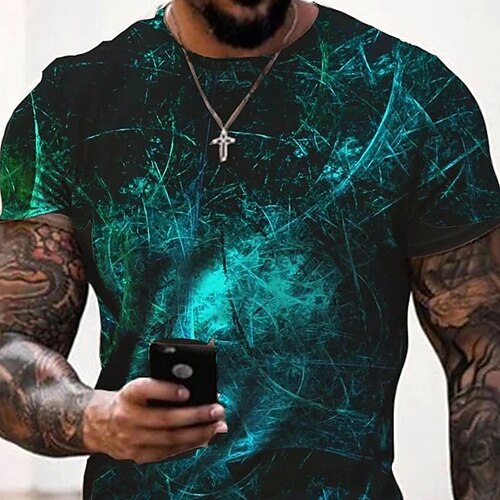Men's Unisex T shirt Tee 3D Print Color Block Graphic Prints Crew Neck Street Daily Print Short Sleeve Tops Casual Big and Tall Sports Black / Summer / Summer
Men's Unisex T shirt Tee 3D Print Color Block Graphic Prints Crew Neck Street Daily Print Short Sleeve Tops Casual Big and Tall Sports Black / Summer / Summer