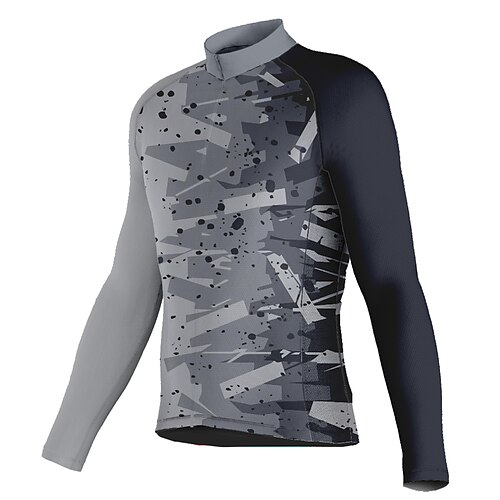 21Grams Men's Cycling Jersey Long Sleeve Bike Top with 3 Rear Pockets Mountain Bike MTB Road Bike Cycling Breathable Quick Dry Moisture Wicking Reflective Strips Grey Geometic Polyester Spandex Sports
21Grams Men's Cycling Jersey Long Sleeve Bike Top with 3 Rear Pockets Mountain Bike MTB Road Bike Cycling Breathable Quick Dry Moisture Wicking Reflective Strips Grey Geometic Polyester Spandex Sports