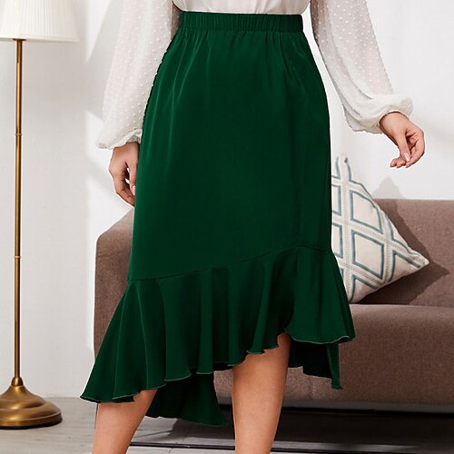 Women's Plus Size Skirt Pleated Solid Color Streetwear Classic Formal Work Natural Short Winter Fall Dark Green XL XXL 3XL
Women's Plus Size Skirt Pleated Solid Color Streetwear Classic Formal Work Natural Short Winter Fall Dark Green XL XXL 3XL